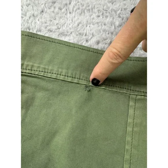 Hudson Nell Cargo Skirt Womens Sz 24 OliveGreen Cotton Blend NWT Y2K Style *Read - Picture 11 of 14